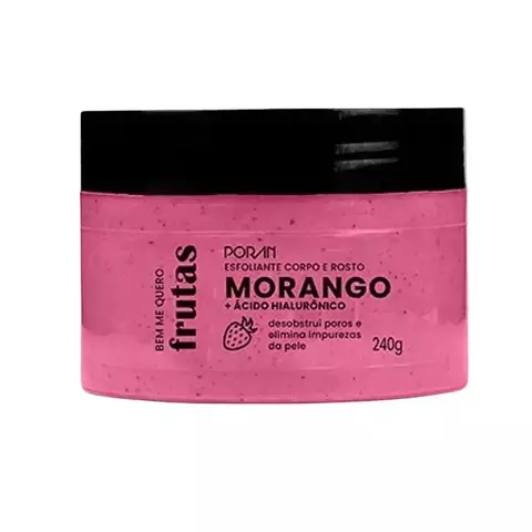 Esfoliante Frutas Corpo e Rosto Morango - PORÁN