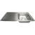 TARJA ACERO INOX 80 X 50 ESC. IZQUIERDO