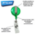 150 Roller Clip Retrátil Para Porta Crachá Bilhete Profissão Personalizados - comprar online