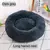 Cama para cães de estimação, confortável, donut, redonda, ninho para gatos,