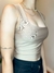 Cropped decote quadrado - Nude - comprar online