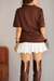 T-shirts Maya basic marrom na internet