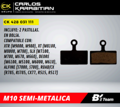 Pastillas de freno M10 Semi-Metálica - comprar online