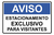 Sinalização Ps 30x20 - Estacionamento Exclusivo Visitantes