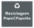 Placa De Sinalização Ps 30x20 - Reciclagem Papel Papelão