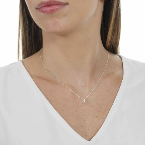 Colar 45cm com pingente letra J cravejado com pedra zircônia