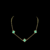 Corrente Trevo Verde - 60cm - Banhado a Ouro 18K - comprar online