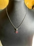 Colar Minimalista com Pingente Trevo Vermelho - Prata 925 na internet