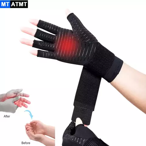 Luvas de artrite pulseira terapêutica