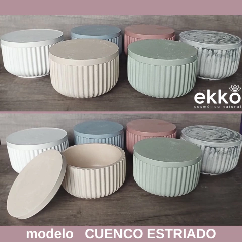 CUENCOS ESTRIADOS DE COLORES