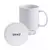 CANECA CERÂMICA BRANCA DEKO PREMIUM 325ML - CLASSE AAA - ACOMPANHA CAIXINHA INDIVIDUAL
