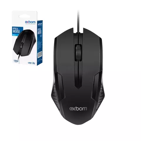 Mouse Óptico Com Fio MS-71 Exbom - comprar online