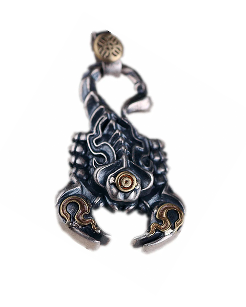 Colar Old Scorpion em Prata esterlina 925