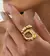 Anel Martelado Dourado - comprar online