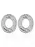 Brinco Prata Oval Texturizado