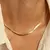 Colar Tipo Snake Dourado - Lumie Joias