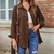 Loose Women's Long-sleeve Plaid Shirt na internet