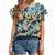 Women's Printed Casual Round Neck Blouse - loja online