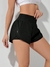 SHEIN Running Shorts esportivo de cintura larga com bainha em forma de golfinho, shorts elástico - tienda online