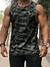 Men's Plus Size Camouflage Sleeveless Tank Top - comprar online