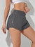 SHEIN Running Shorts esportivo de cintura larga com bainha em forma de golfinho, shorts elástico - online store