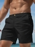Imagen de Manfinity RelaxMax Men's Elastic Waist Straight Shorts Crochet Board Nylon Cool Yee Haw Plain All White Vacation Sexy Husband
