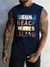 Men's Casual Letter Print Round Neck Tank Top, Summer en internet