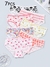 7pcs Heart & Striped Print Brief - Allpha Shope