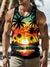 Manfinity RSRT Men Tropical Print Tank Top For Summer - Allpha Shope