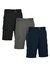 3-Pack Men's Belted Cotton Cargo Shorts