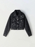 SHEIN Teen Girls Y2K Street Style Heavy Wash Bold Personality Rhinestone Denim Casual Top, Versatile For Autumn/Winter - Allpha Shope