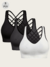 3 Packs Multi-Color Sports Bra Cross Back Multi-Functional Comfortable Breathable Fitness Vest Underwear