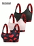 3pcs Plus Size Heart & Letter Print Bralette With Soft Strap Without Steel Rings Sports - buy online