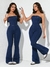 SHEIN EZwear Women Denim Bib Pants And Jumpsuit, Minimalist Fashion Casual For Daily Wear - comprar online