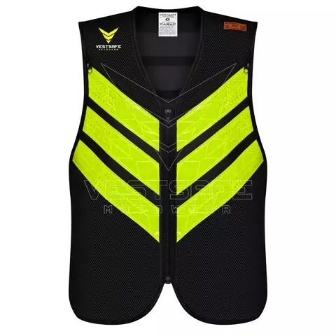 Colete Refletivo Motoqueiro Motoboy Mototáxi VestSafe (Aprovado Inmetro)