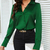 Imagen de Lady Temperamental Green Silk Button Shirt