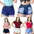Imagen de Kit Lote 5 Shorts Jeans Feminino Cintura Alta Hot Pants Destroyed Atacado Revenda