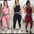 Conjunto Feminino Canelado calça y blusa - comprar online