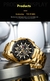 Steel Band Men's Three Eyes And Six Needles Luminous Calendar Waterproof Quartz Watch - ALLPHA SHOPE