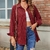 Imagem do Loose Women's Long-sleeve Plaid Shirt
