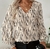 Women's V-neck Elegant Autumn Clothes Shirt na internet