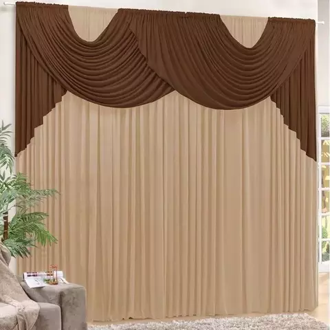 CORTINA LÍVIA 4,00m X 2,80m PARA SALA OU QUARTO