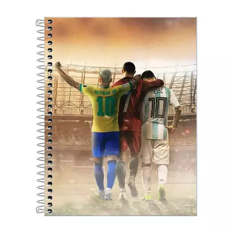 Caderno Futebol Capa Dura 20 Matérias 320 Fls