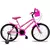 Bicicleta Aro 20 Infantil Feminina Com Cesta E Rodas Auxiliares Meninas - tienda online