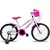 Bicicleta Aro 20 Infantil Feminina Com Cesta E Rodas Auxiliares Meninas