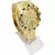Kit Relógio Masculino Banhado a Ouro 18k Dourado Original Luxo + Corrente em Aço Banhada 18k Masculina + Pulseira e Pingente - loja online