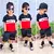 Conjunto infantil juvenil de verão, kit bermuda e camisa do dois ao 12 anos - ALLPHA SHOPE