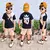Conjunto infantil juvenil de verão, kit bermuda e camisa do dois ao 12 anos na internet