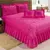 Kit Cobre Leito Colcha Casal Queen Decoração Desejos 07 Peças - loja online