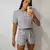 Imagen de Conjunto feminino Moletinho basico cropped basico short moletom feminino conjunto cropped e short